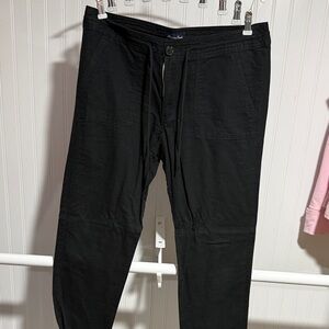 American Eagle Outfitters Black Drawstring Joggers